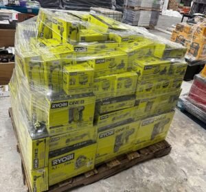200 Unit Ryobi Tools Pallet — Unit Ryobi Tools Liquidation P
