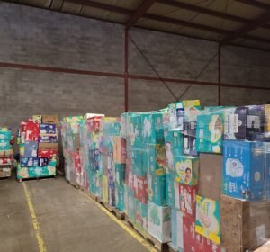 Bulk Diaper Truckload: 20-26 Pallets of Wholesale Overstock Diapers