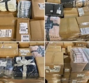 QVC Berkshire Bedding Pallet: 400+ Wholesale Throws & Sheets